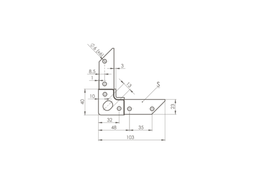 Montageecke für FLANGE SYSTEME 30