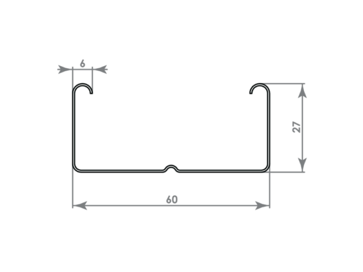 Profile CD 60×27×0,6