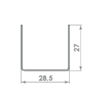 Profile UD 28×27×0,6