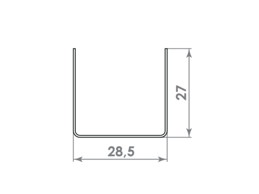 Profile UD 28×27×0,6